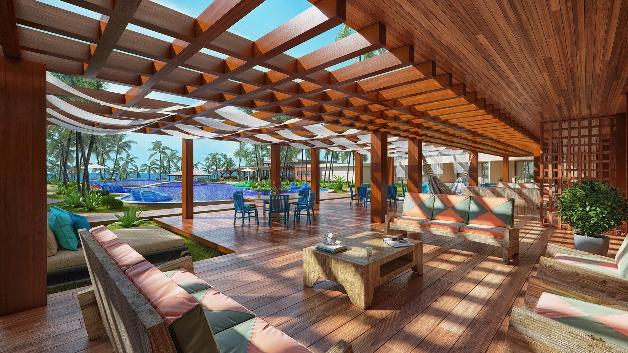 Carmel Cumbuco Resort Luaran gambar The interior of the resort